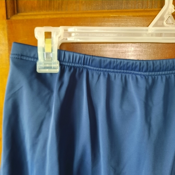 Lands' End Tummy Control Swim Skirt Swim Bottoms navy blue #346779 size 10 - Picture 2 of 7